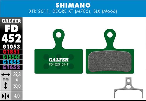 Brzdové destičky Galfer SHIMANO FD452 - Pro