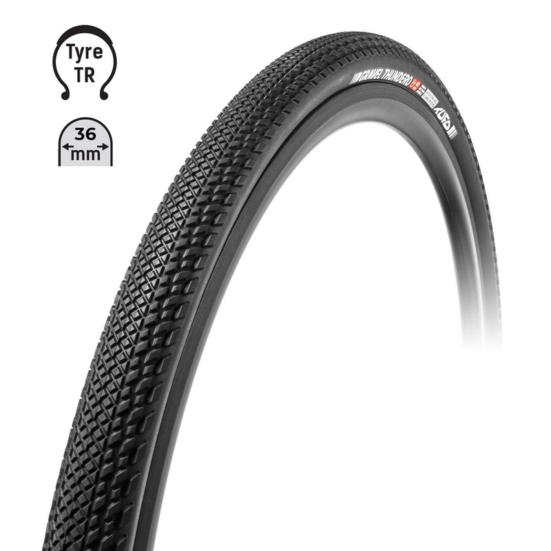 Pláště Tufo Gravel THUNDERO 700x38C bezduš - černé