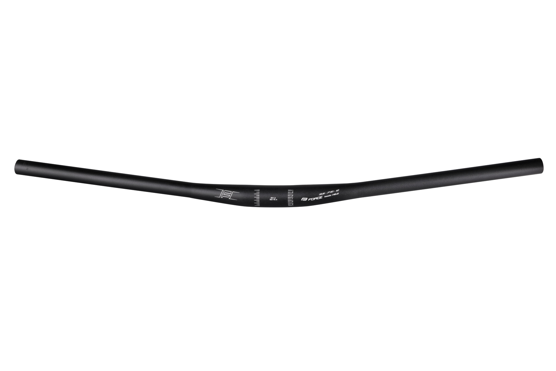 Řidítka Force H6.2 prohlé 31,8/780mm - černé mat