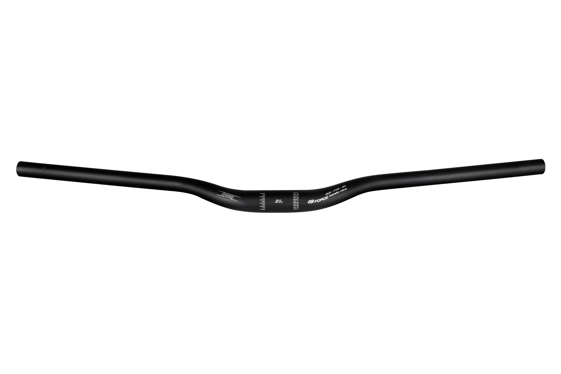 Řidítka Force H6.6 prohlé 31,8/740mm - černé mat
