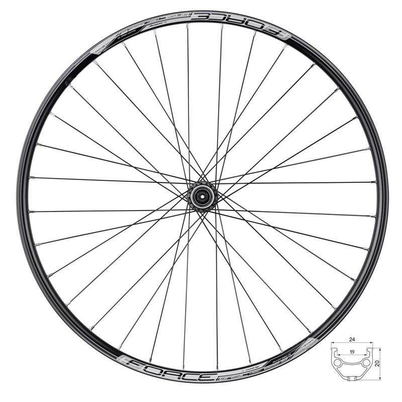 Zapletené kolo přední Force Basic Disc 29" 622x19 6/32d