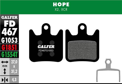 Brzdové destičky Galfer Hope FD467 - Standard