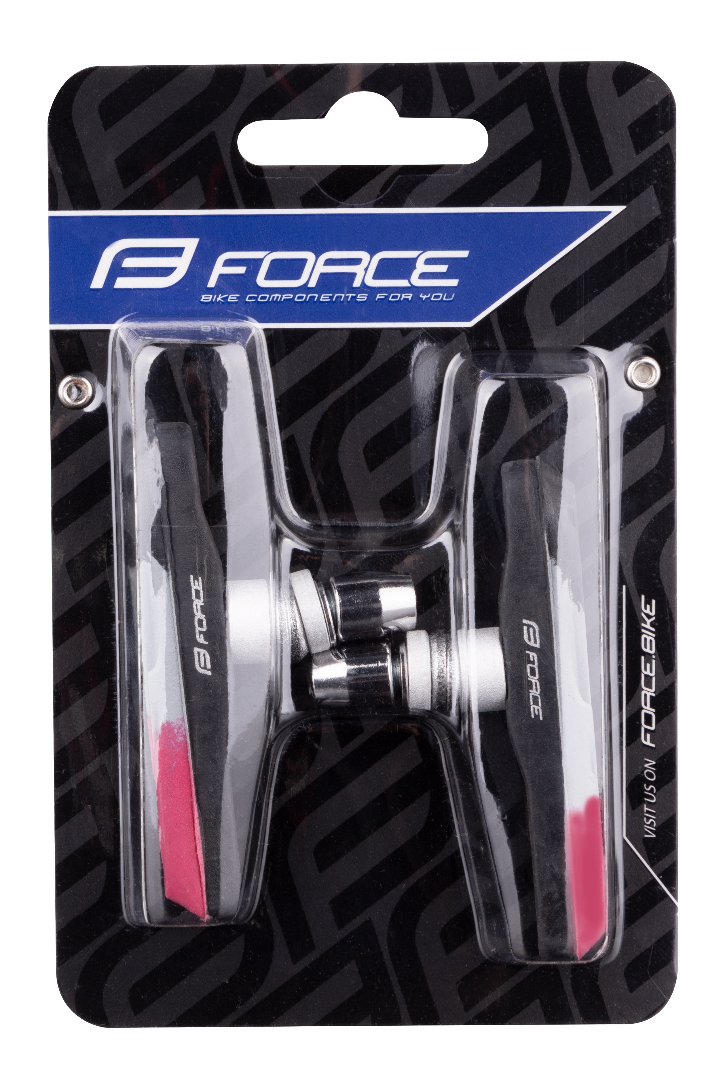Brzdové špalky Force červeno/šedo/černé 