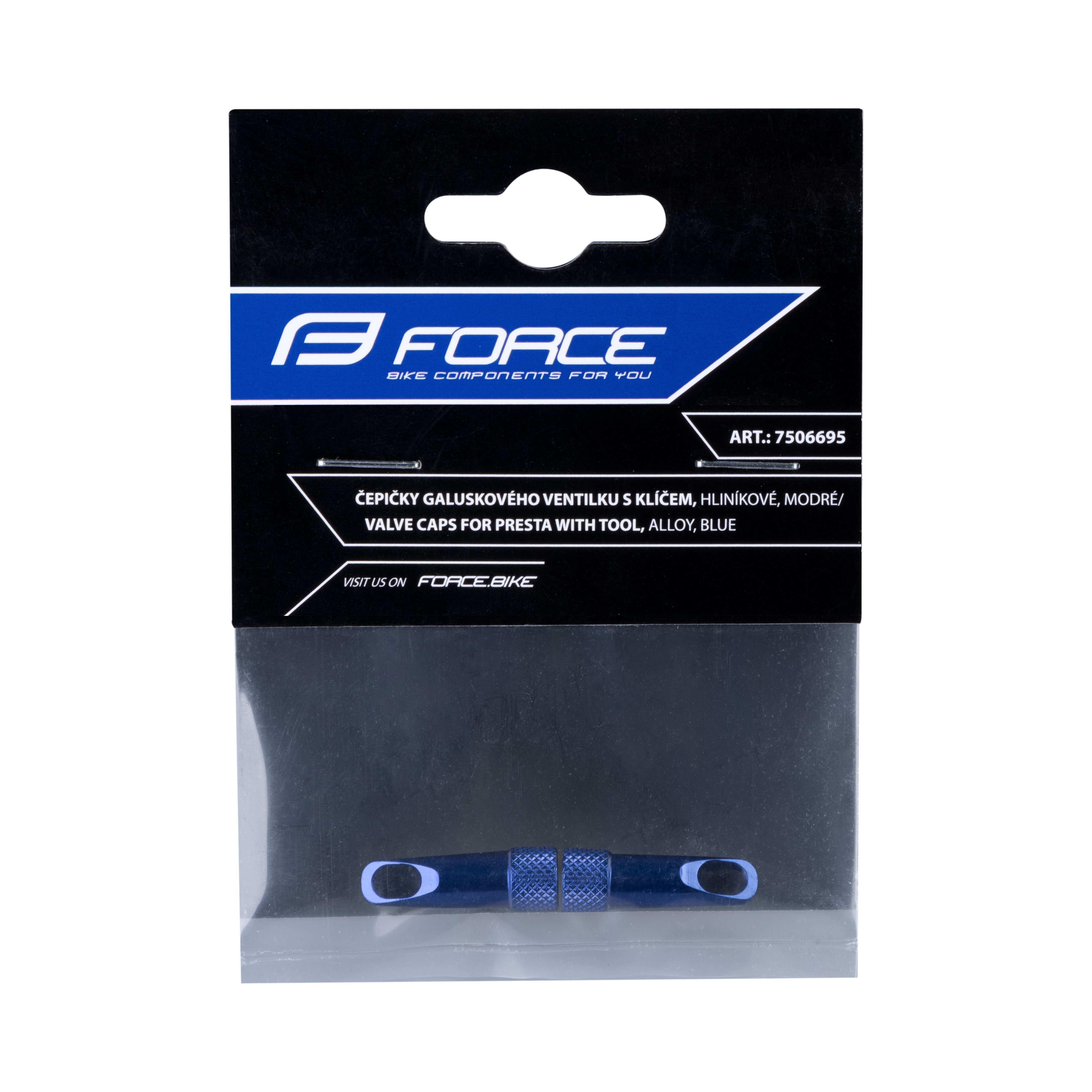 Čepičky FV s klíčkem Al - modré