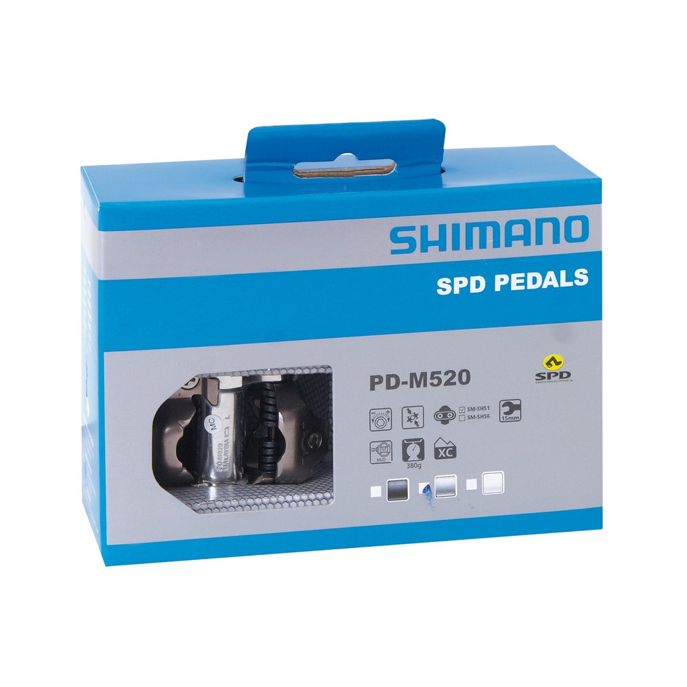 Pedály Shimano PD-M520 - černé