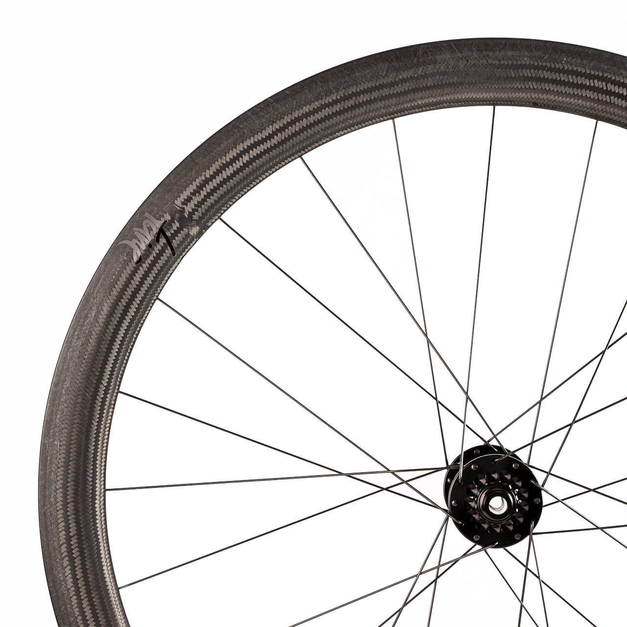 Sada zapletených kol Tune Carbon Schwarzbrenner 45 Disc 3.0 - černá