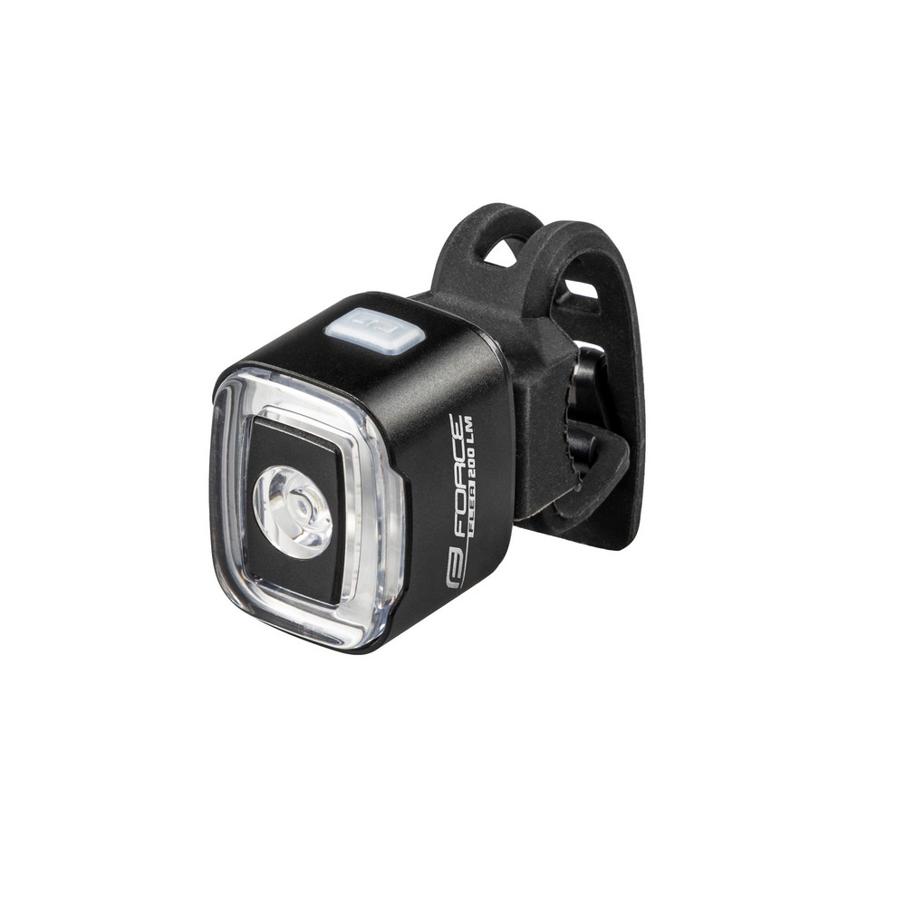 Světlo přední/zadní Force FLEA 200lm USB - černá