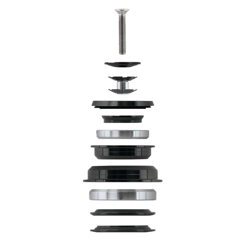 Hl. složení Force Tapered 1 1/8-1 1/2 polointegr. 56mm - černé