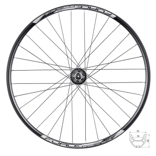Zapletené kolo přední Force Basic Disc 27,5" 584x19 6/32d