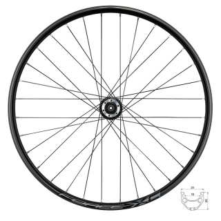 Zapletené kolo přední Force Basic Disc 27,5" 584x19 6/32d