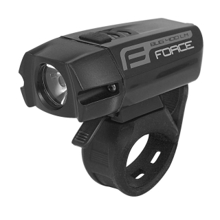 Světlo přední Force FLEA 400lm USB - černá