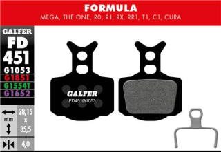 Brzdové destičky Galfer Formula FD451 - Standard